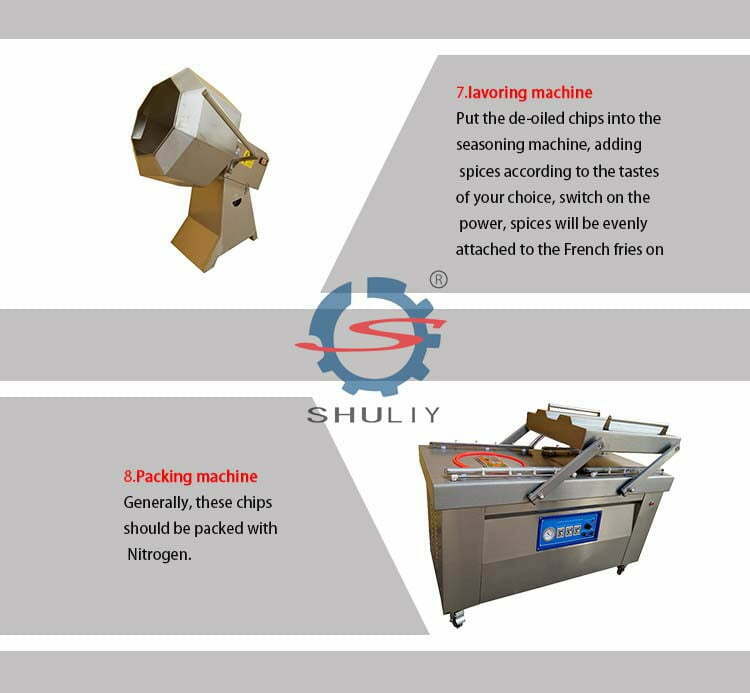 potato chips making machine