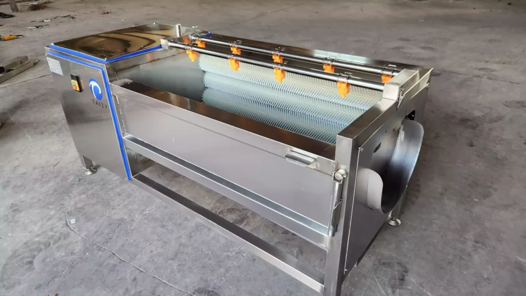 Shuliy Brush Washing And Peeling Machine Helps Peruvian Potato Growers Achieve A Bumper Crop 3 Brush potato washer and peeler