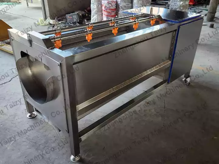 Shuliy Brush Washing And Peeling Machine Helps Peruvian Potato Growers Achieve A Bumper Crop 6 Fruit washer and peeler
