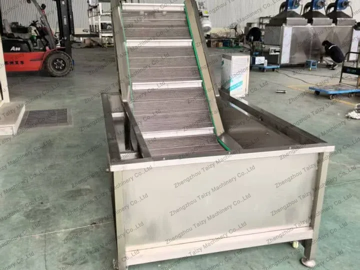 Kenya Client Orders Hot Air Dryer For French Fries Line 4 Sapp soaking tank