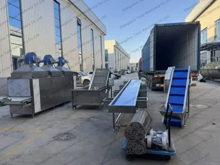 potato processing line